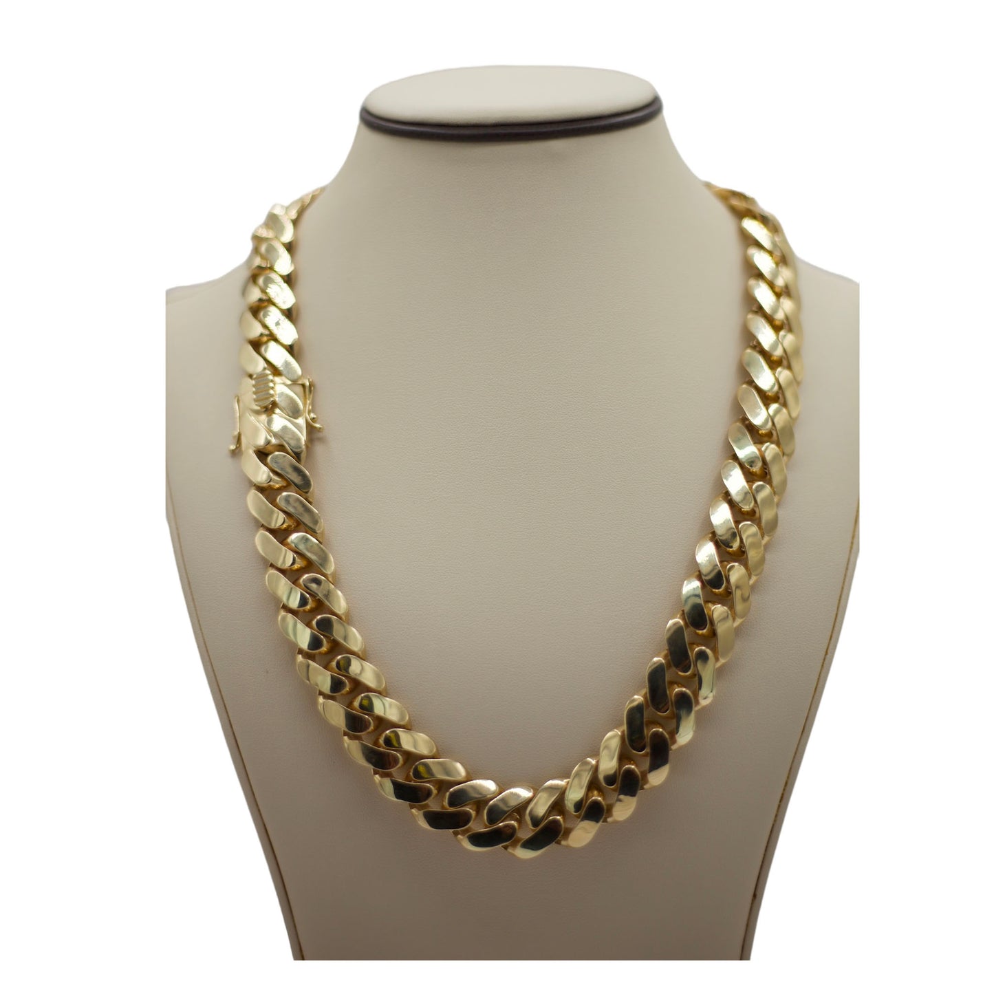 14k Men’s Hollow Cuban Link - 16mm