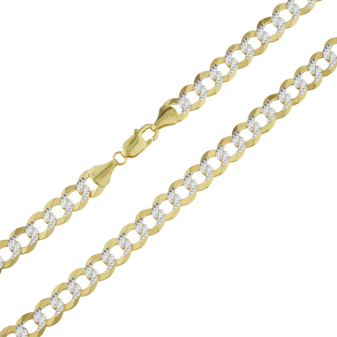 CUBAN CURB TWO TONE CHAIN