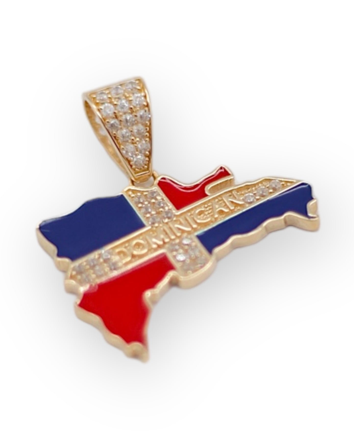 14k Gold Dominican Republic Pendant
