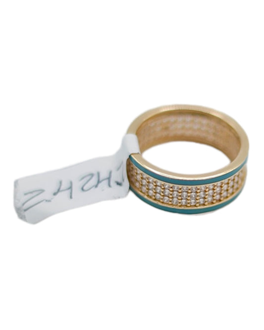 Women's 14k Gold Ring with CZ Stones