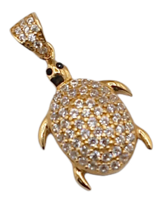 Women's 14k Gold Small Turtle Pendant
