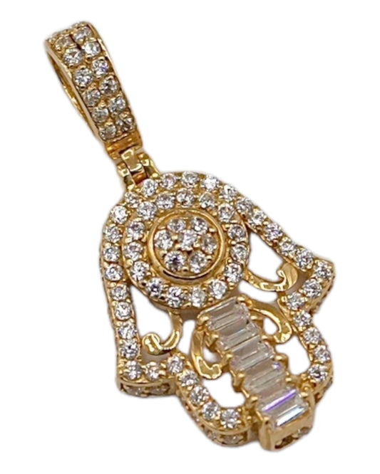 Women's 14k Gold Hamsa Pendant
