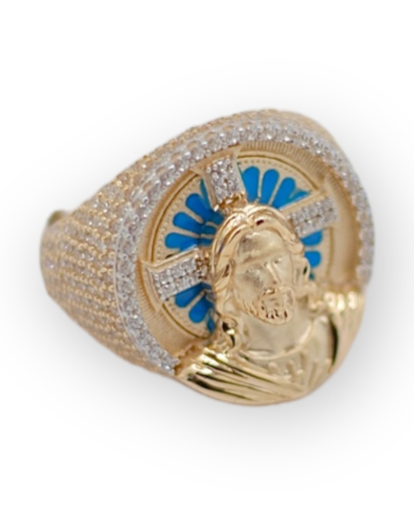 14k Gold Jesus Face