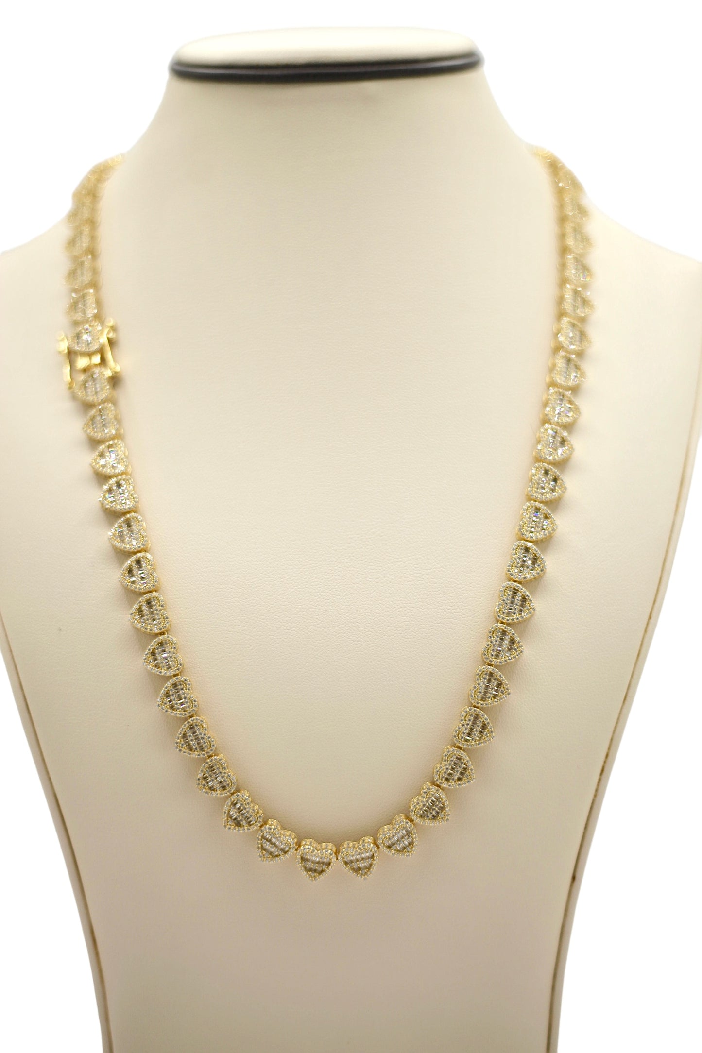 Women's Ice Heart Shape Chain - 9mm