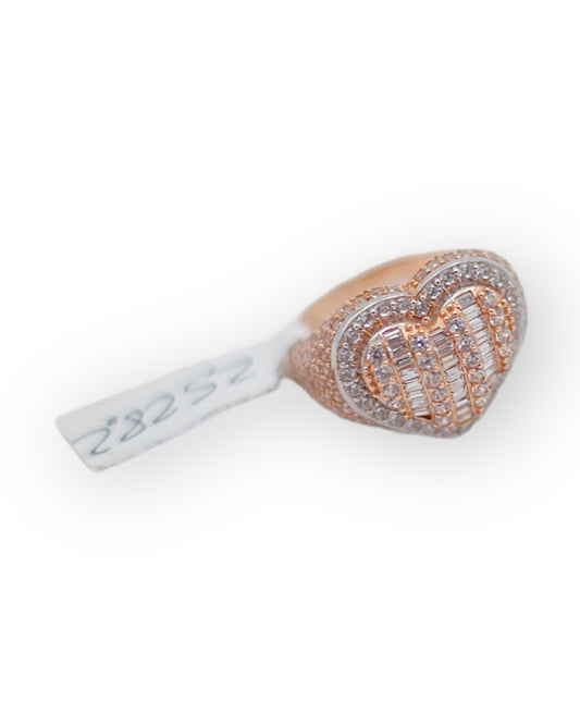 Rose Gold Heart Shaped