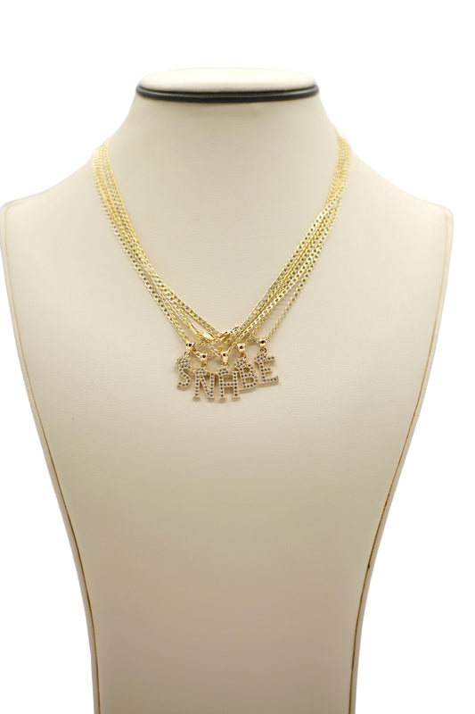 14k Alphabet Letter Chain