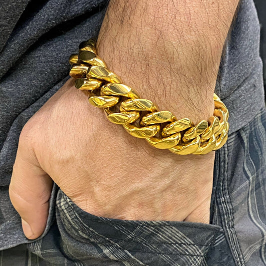 14k Men’s Cuban Bracelet
